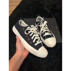 CONVERSE Chuck Taylor Madison all star black cherry embroidered shoes sneakers 8
